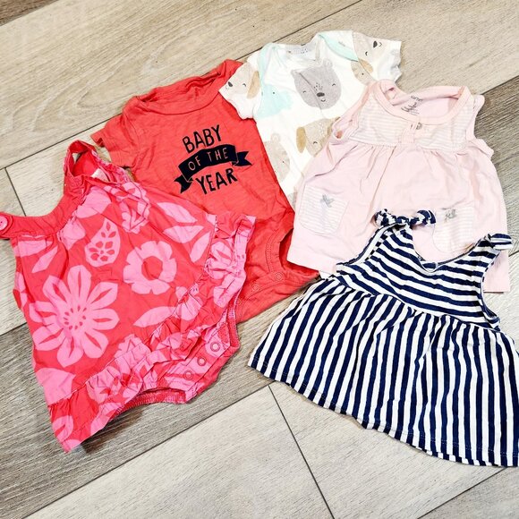 Carter's Infant Girls Size 3 Months 5 Pc. Lot - Picture 1 of 1